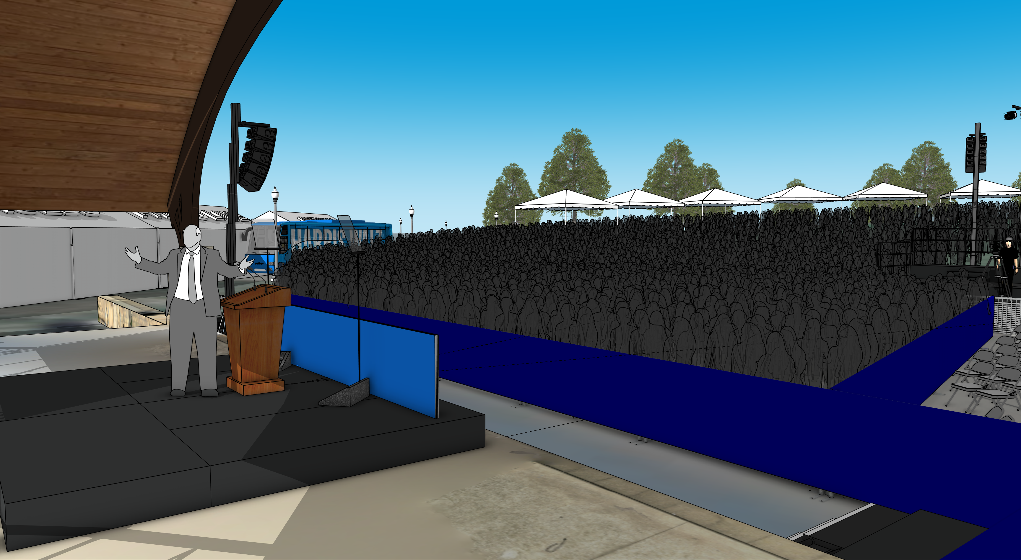 Erie cut shot model render